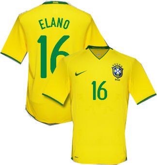 BRAZIL HOME FOOTBALL SHIRT XL FREE NAME&NUMBER