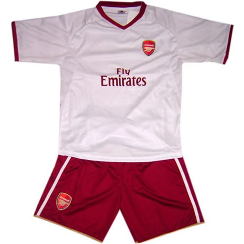 ARSENAL AWAY FOOTBALL KIDS SET FREE NAME&NUMBER S-XXL