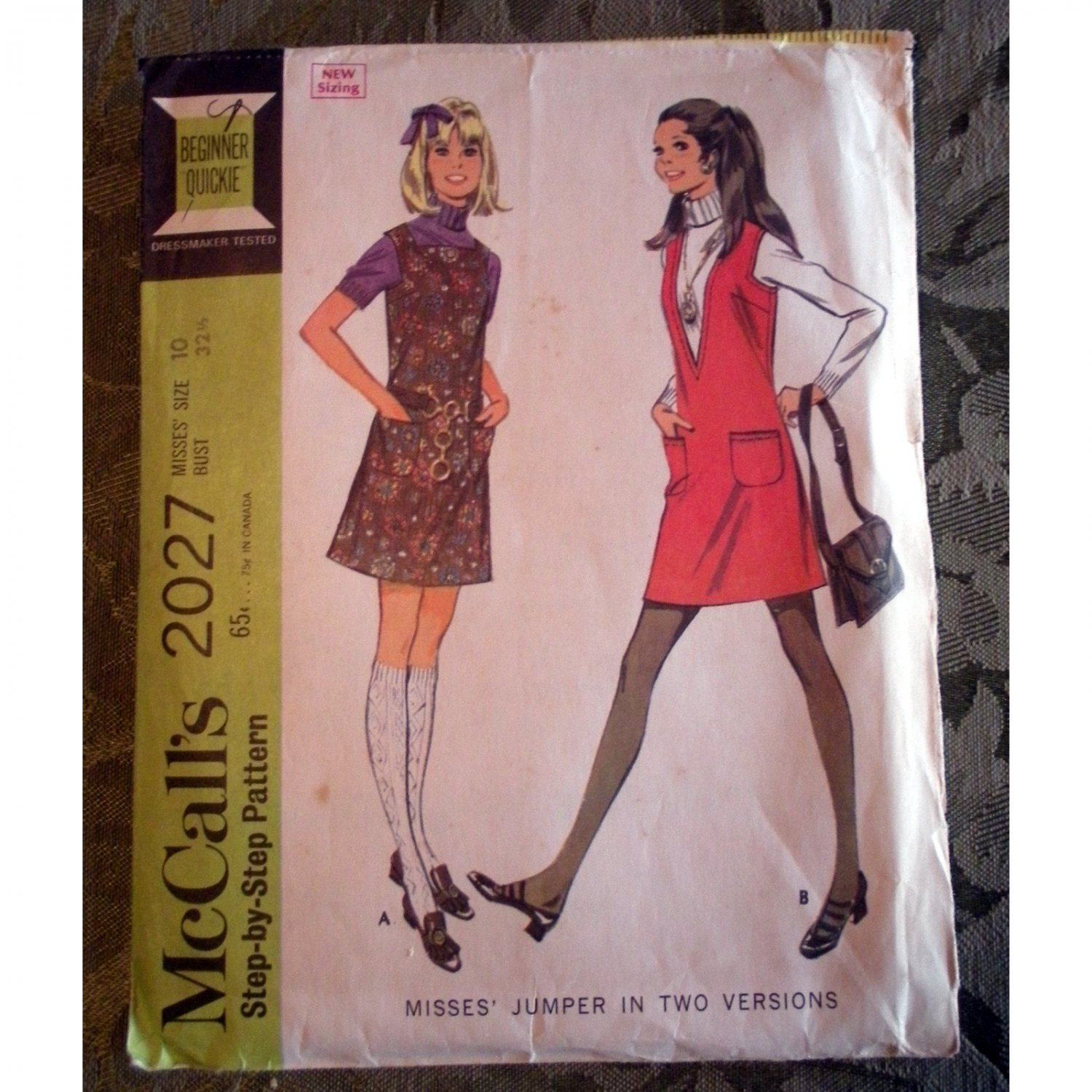 Vintage S Mccalls Size Misses Jumper In Two Versions