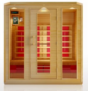 Hemlock 4 Person Ceramic Heater Far Infrared Sauna ETL Approved