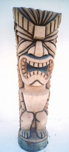 Surfing Tiki God #2527 - 36in Tall