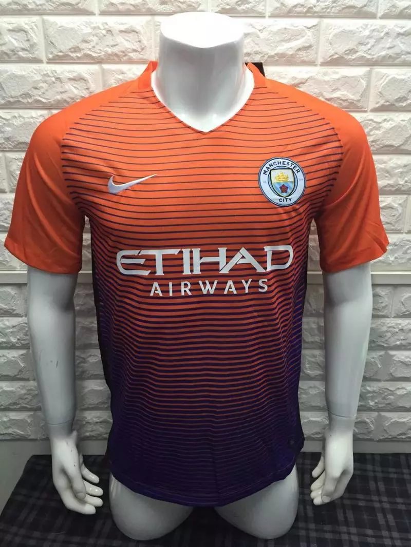 16/17 Man City 3Rd Third Soccer Jersey Shirt Football Sport Tee