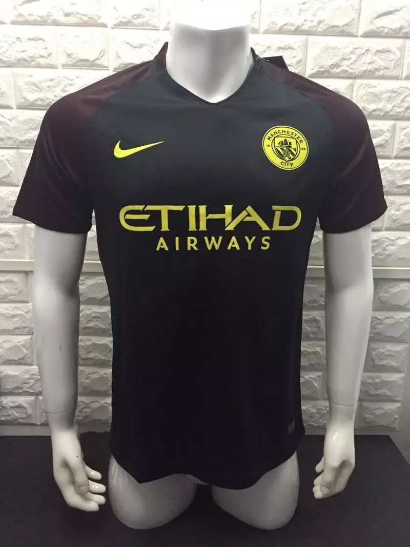 16/17 Man City Away Soccer Jersey Shirt Football Sport Tee