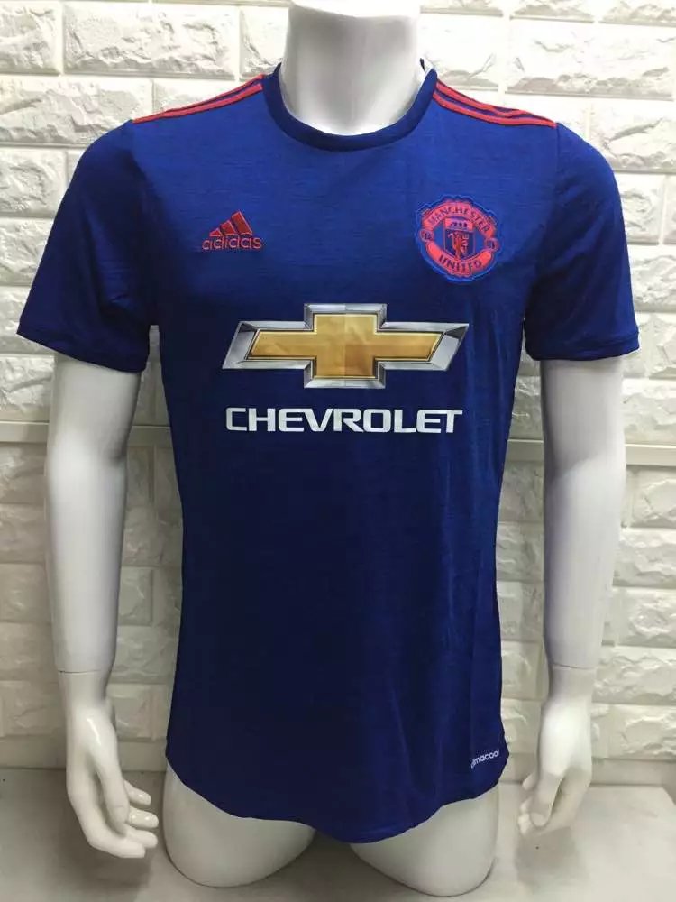16/17 Man Union Away Soccer Jersey Shirt Football Sport Tee