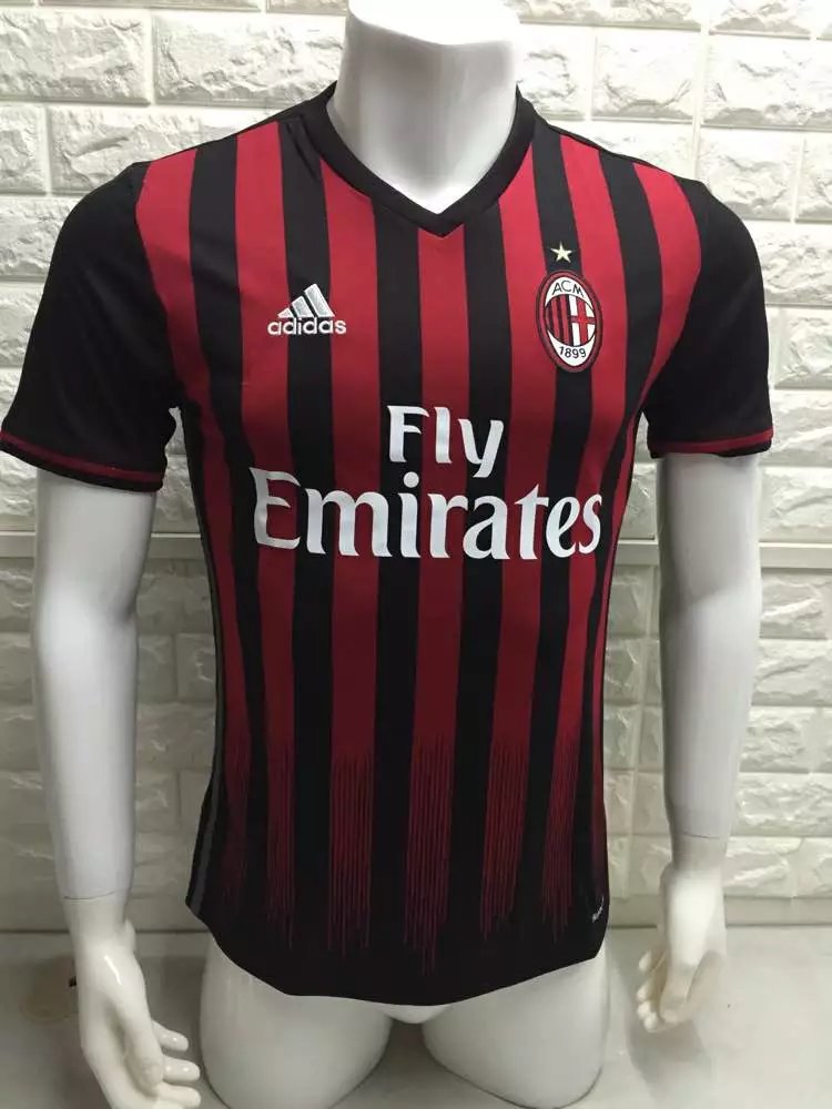 16/17 AC Home Soccer Jersey & Football Sport Shirt & Men's Jerseys