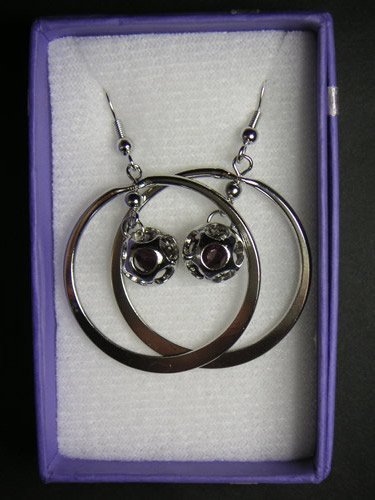 Dark Purple Ball Ring