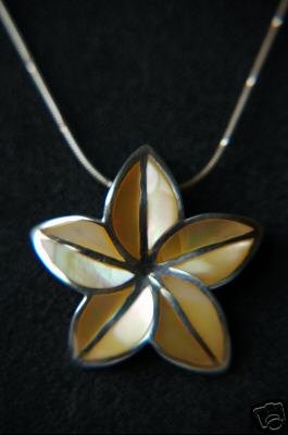 925 Silver Yellow Flower Necklace