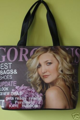 Unique magazine cover tote bag/shoulder bag