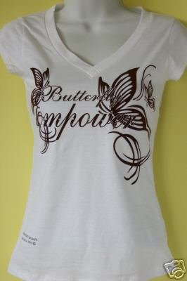 WHITE "V" NECK T-SHIRT