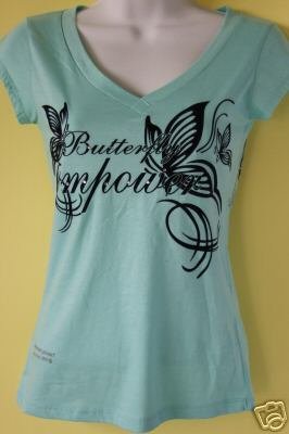 GREEN "V" NECK T-SHIRT