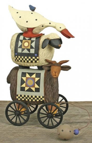 Willieraye Collection Animal Stackers Pull Toy