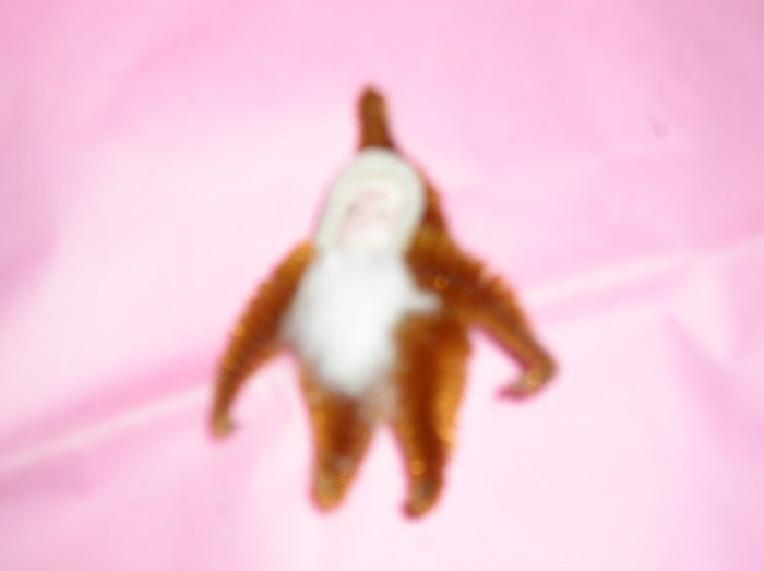 Chenille Santa Brown 3.25 inches cotton beard