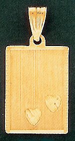 14 K Gold Engraveable Slate - Picture or Text
