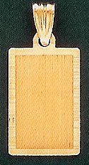 14 K Gold Engraveable Slate - Picture or text