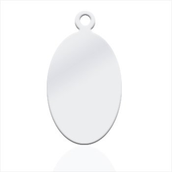 Great oval Silver plated Nickel - Great for pictures