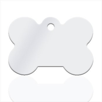 Small dog bone Silver plated Pendant - Text