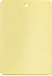 Rectangle Metal Gold plated Tag with free ball chain