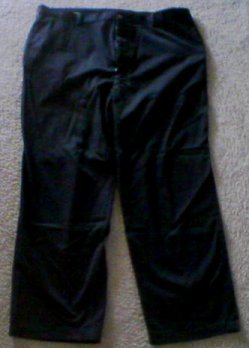 MENS 44 x 30 COVINGTON Cotton Dress Pants - BLACK