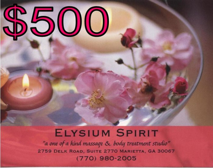 $500 GIFT CERTIFICATE