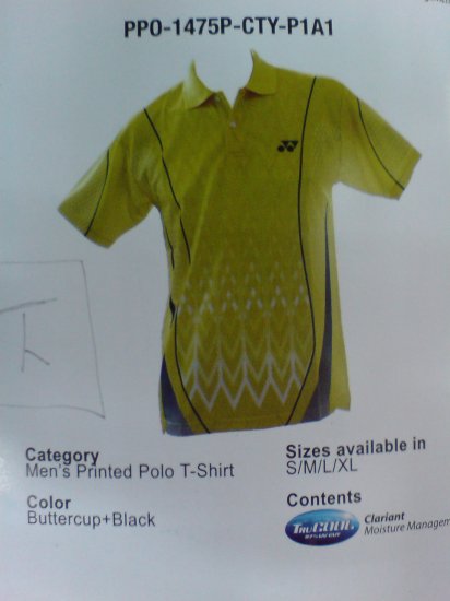 Yonex Men's Printed Polo Tees