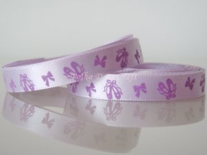 1 Yard of 3/8" Ballet Shoes Ribbon, Lavender, Bows Ballerina Princess Dancer Scrapbooks Crafts, R178