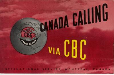 1950s QSL Radio CANADA CBC - CKCS - Sweden Shop