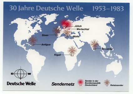 QSL 1983 Radio DEUTSCHE WELLE Germany - Sweden Shop