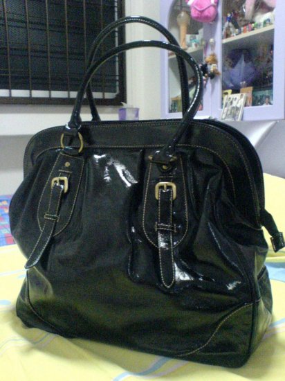 Black Patent Bag