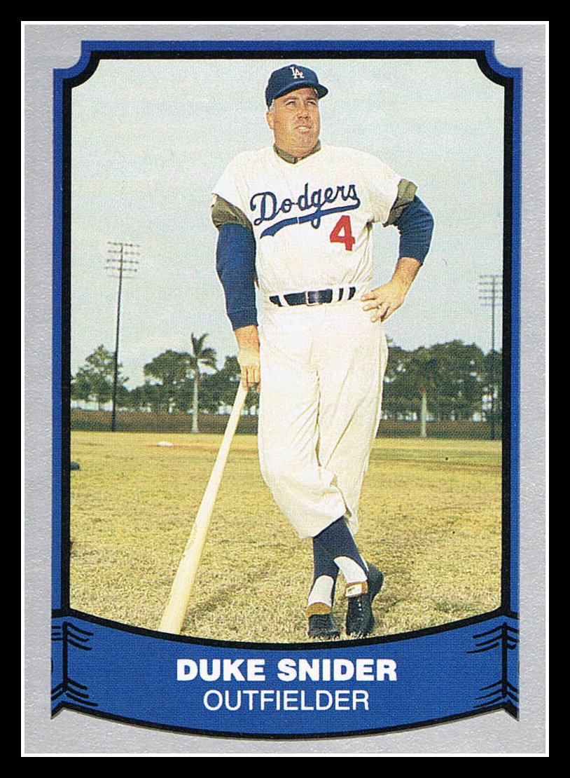 1988 Duke Snider 55 Pacific Baseball Legends Trading Card