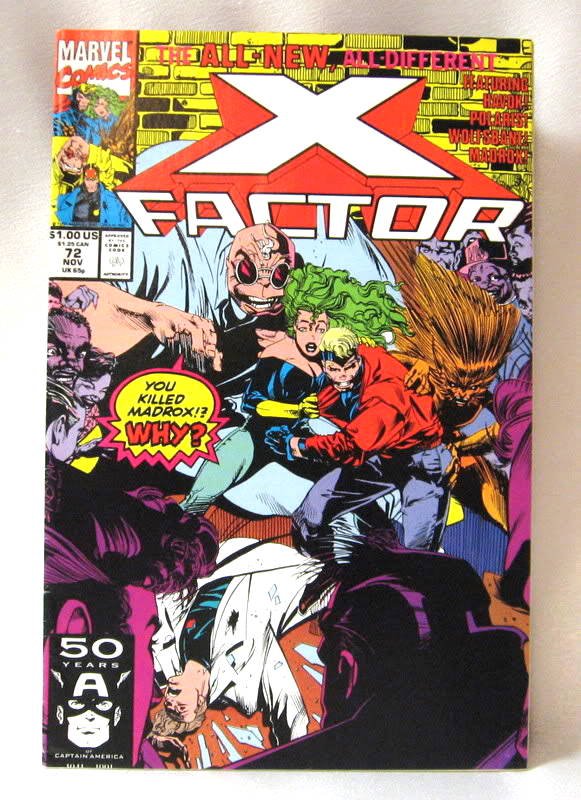 Marvel Comics X Factor Comic Book 1991 Vol. 1 No. 72