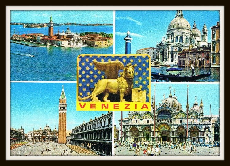 Vintage Postcard Venezia Italy Venice