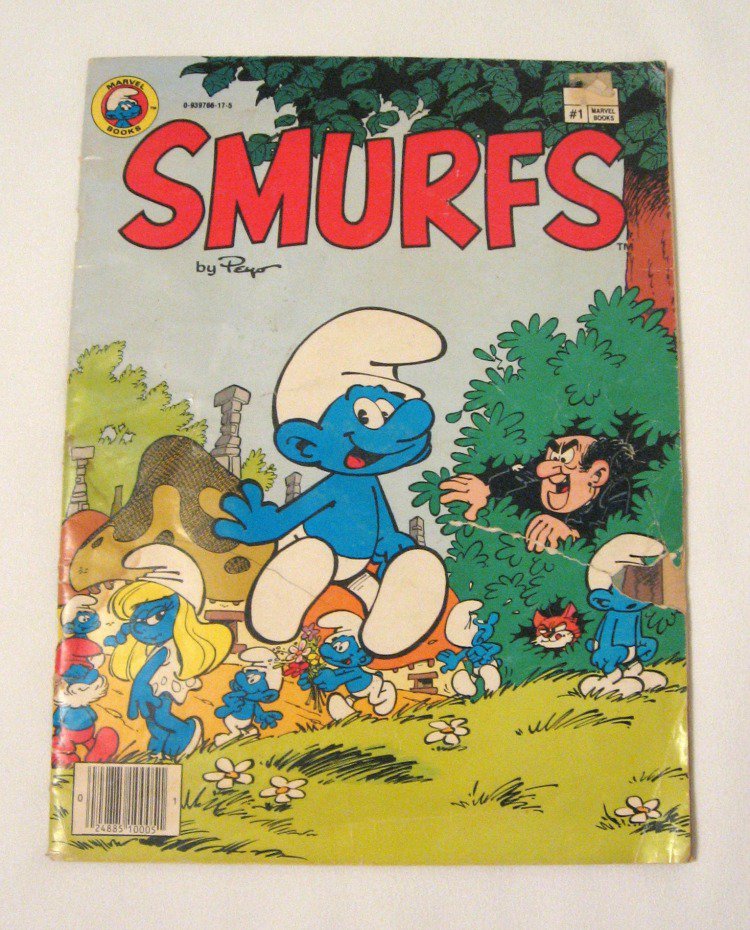 Vintage Smurfs No 1 Comic Book Large Giant 64 Pages 1982