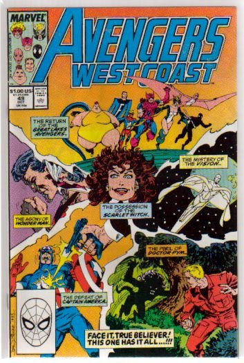 AVENGERS WEST COAST #49 VF/NM