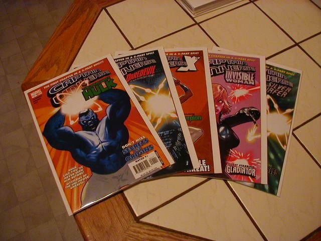 CAPTAIN UNIVERSE COMPLETE SET 5 OF PARTS
