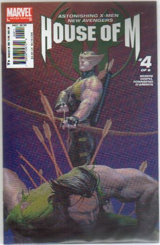 HOUSE OF M #4 NM ** HAWKEYE IS BACK**