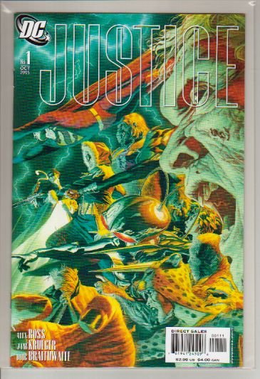 JUSTICE #1 NM VILLAINS COVER ALEX ROSS