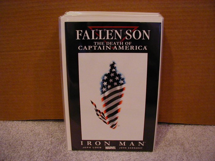 FALLEN SON THE DEATH OF CAPTAIN AMERICA IRON MAN COVER A NM
