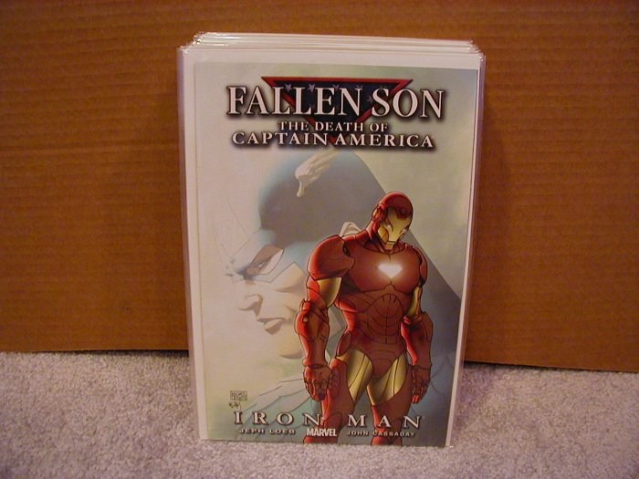 FALLEN SON THE DEATH OF CAPTAIN AMERICA IRON MAN COVER B NM