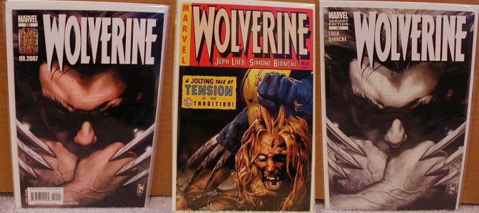 WOLVERINE #55 NM (2007) SET OF THREE ALL 1ST PRINTINGS INCLUDES HARD TO GET LAND VARIANT