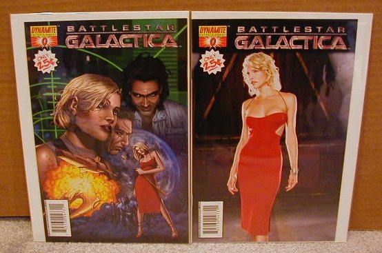 BATTLESTAR GALACTICA #0 NM SET OF BOTH COVERS