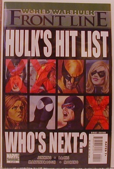 WORLD WAR HULK FRONT LINE #4 NM
