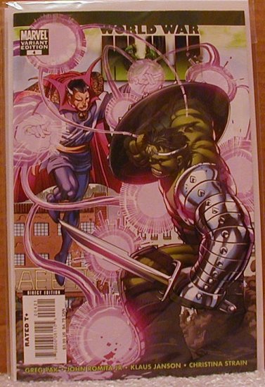 WORLD WAR HULK #4 VARIANT COVER NM