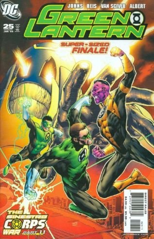 GREEN LANTERN #25 SUPERSIZE FINAL SINESTRO WARS NM (2008)