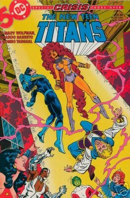 NEW TEEN TITANS #14 VF/NM (1984) CRISIS ON INFINITE EARTH CROSS OVER