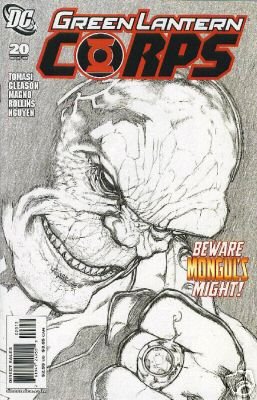 GREEN LANTERN CORPS #20 NM (2008) MONGUL GETS THE YELLOW RING 2ND PRINT SKETCH PRINT