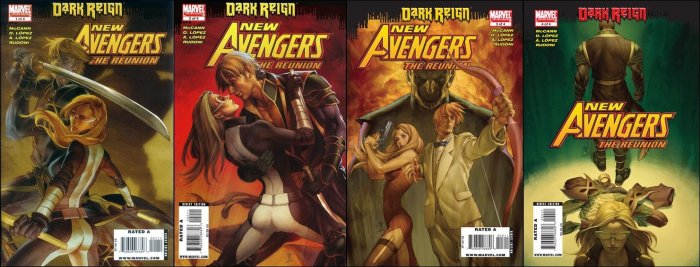 NEW AVENGERS THE REUNION COMPLETE SET #1-4 NM (2009) *DARK REIGN*