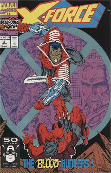 X-FORCE #2 VF/NM (1991) DEADPOOL ISSUE