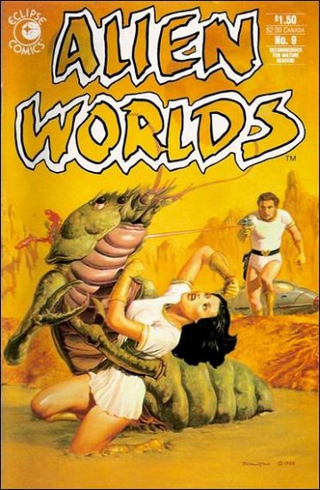 ALIEN WORLDS #9 ECLIPSE COMICS