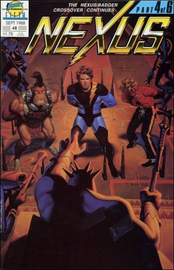 NEXUS #48 VF/NM FIRST COMICS SERIES BADGER CROSS OVER