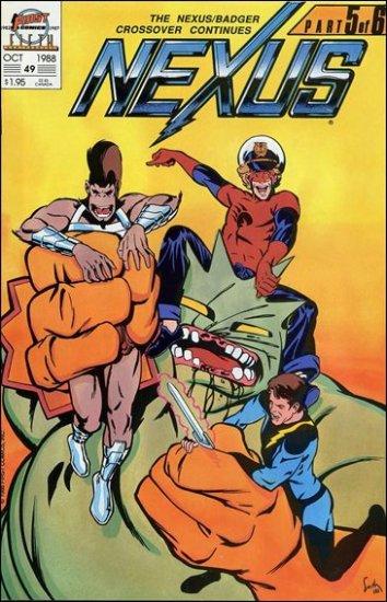 NEXUS #49 VF/NM FIRST COMICS SERIES BADGER CROSS OVER